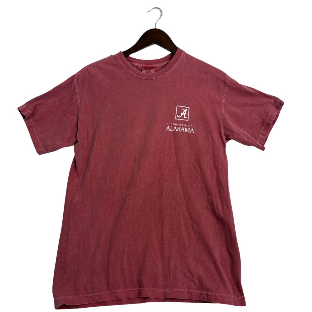 University Alabama Bama Bound Sibling T Shirt Mens M Crimson Comfort Colors